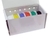 Zestaw przewodów silikonowych AWG24 (0,25 mm2), 6 kolorów po 8 m, szpulki w pudełku