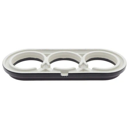 Ramka ceramiczna potrójna czarna do włączników i gniazd natynkowych Ceramic Loft