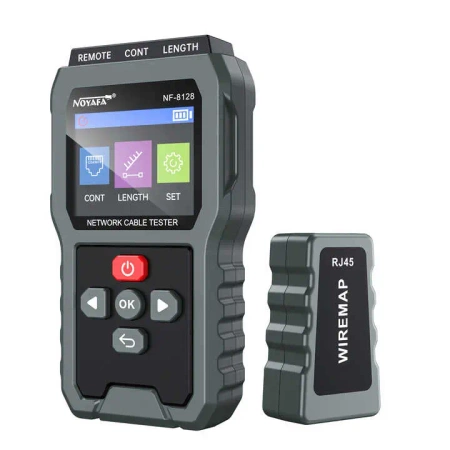 Tester LAN Cat6, szukacz par przewodów, kolorowy wyświetlacz, Noyafa NF-8128