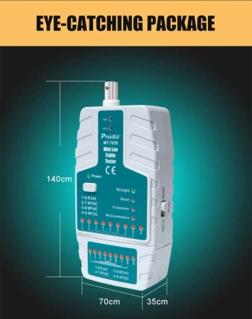 Tester LAN RJ45, RJ11, RJ12, BNC, NCV, Proskit MT-7058