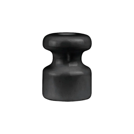 Uchwyt kabla ceramiczny 18x23mm, natynkowy czarny Ceramic Loft