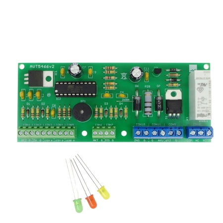 Centralka alarmowa z 2 liniami dozorującymi - KIT AVT 5466