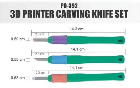 Zestaw noży do druku 3D PD-392 Proskit