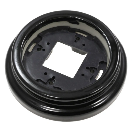 Ramka ceramiczna pojedyncza czarna do włączników i gniazd natynkowych Ceramic Loft