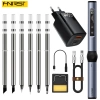 Lutownica FNIRSI HS-01 USB-C 80-420°C, zasilacz GaN 65W + 6 grotów + akcesoria