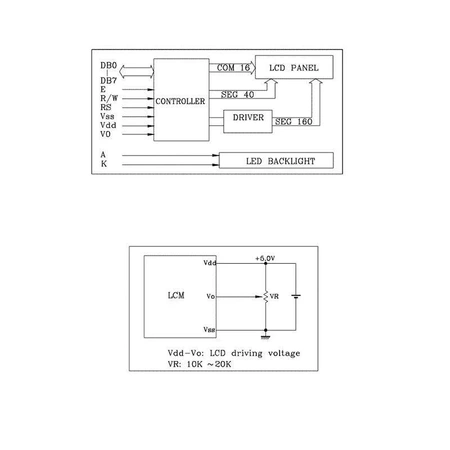 Wyświetlacz LCD alfanumeryczny 4x20 BIG LCD-PC-2004C-FIW K/W-E6