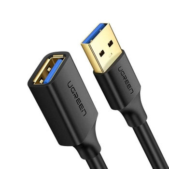 Przedłużacz USB 3.0 A-A, wtyk – gniazdo, 3 m, 5 Gb/s, pozłacane styki, UGREEN US129