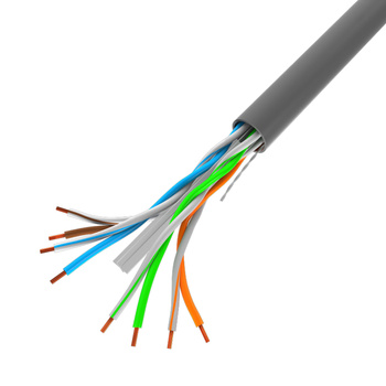 Przewód LAN UTP kat.6 drut CCA szary, Fluke Passed Lanberg, 1mb