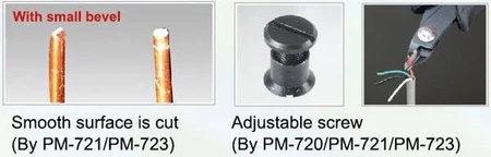 Szczypce cążki tnące boczne precyzyjne, Cu 1.3mm, 122mm, Proskit PM-721