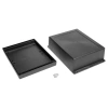 Obudowa uniwersalna Z46A, 144,7 × 198,1 × 72,3 mm, PS, czarna, z panelami bocznymi, Kradex