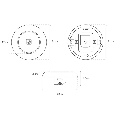 Gniazdo antenowe TV z ramką, kolor czarny, seria Retro Vintage Loft
