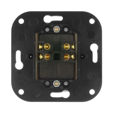 Włącznik żaluzjowy dźwigniowy ceramiczny, okrągły z ramką, podtynkowy biały Ceramic Loft