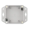 Obudowa hermetyczna ZP75.75.45UJH, 75 × 76 × 45 mm, ABS, jasnoszara, z uchem, Kradex