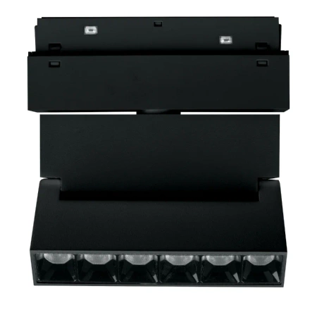 Reflektor szynowy magnetyczny liniowy regulowany 6W 480lm 4000K czarny M-LINE