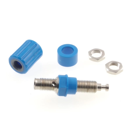 Gniazdo laboratoryjne izolowane 4mm lutowane 30A zielone