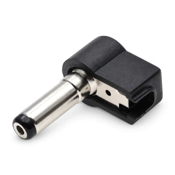 Wtyk zasilający DC 2,1/5,5/14 mm kątowy, na kabel, Vitalco