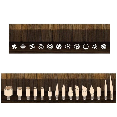 Wypalarka, aplikator SI-138B Proskit z zestawem grotów i stempli