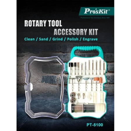 Zestaw końcówek szlifierskich, 109 elementów PT-5100 Proskit