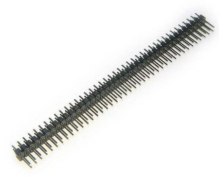 Listwa kołkowa goldpin 2x40 pin, raster 2,54 mm, prosta