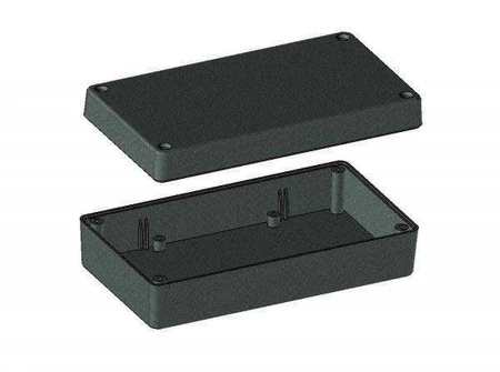 Obudowa uniwersalna Z78, 84,5 × 154 × 42,5 mm, ABS, czarna, z panelami bocznymi, Kradex
