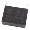 Kondensator rozruchowy do silnika 5µF 450VAC, CBB61, do druku, raster 42mm, 47 × 19 × 31 mm