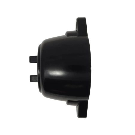 Włącznik światła podwójny, montaż natynkowy, kolor czarny, seria Retro PRL