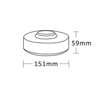 Lampa ostrzegawcza LED do pojazdu, UFO2, 22W, 48 LED, światło pomarańczowe, magnes, R65 R10, ALR0077