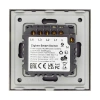 Włącznik poczwórny Smart 600W ZigBee - dotykowy szklany panel czarny - podtynkowy - TAWOIA Smart Home