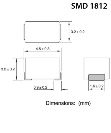 Dławik SMD 150uH 105mA 1812