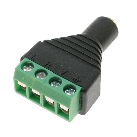 Gniazdo jack 3.5, 4 pin ze złączem ARK