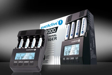 Ładowarka akumulatorków Ni-MH AA/AAA profesjonalna everActive NC-3000