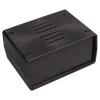 Obudowa uniwersalna Z3W, 110 × 150 × 70 mm, PS, czarna, wentylowana, z panelami bocznymi, Kradex