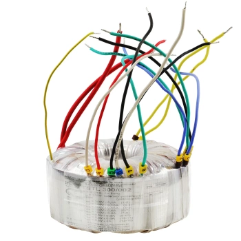 Transformator toroidalny lampowy TSTL 300/002, 300VA, 2 × 150V + 300V + 6,3V + 2 × 6,3V + 2 × 160V, Indel