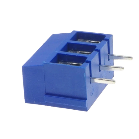 Złącze śrubowe do druku, 3 pola, raster 5mm, wysokość 12,6mm, 300V / 15A, 2,5mm², Degson DG305