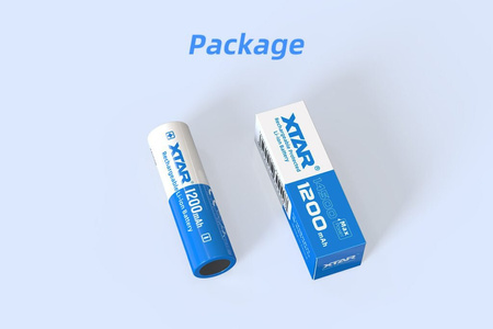 Akumulator Li-Ion 14500/AA/R6 3.7V 1200mAh z zabezpieczeniem, Xtar