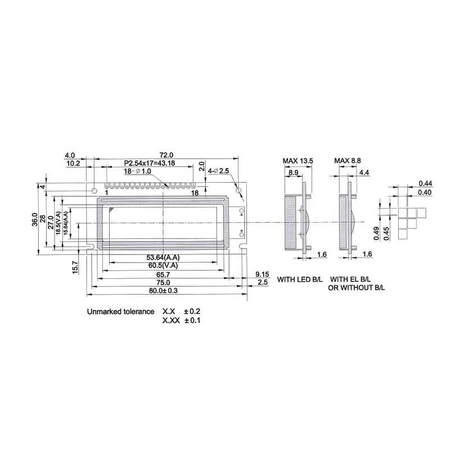 LCD graficzny AG-122032G-DIA A/KK-E6 122x32