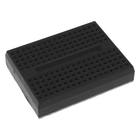 Płytka stykowa prototypowa, 170 pól, bez lutowania, raster 2,54 mm, czarna