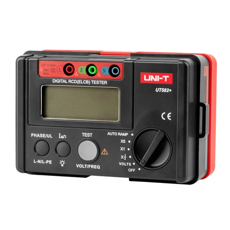 Cyfrowy tester wyłączników RCD, Uni-T UT582+
