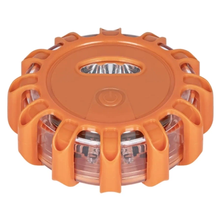 Flara ostrzegawcza LED samochodowa, 3 LED, światło pomarańczowe, magnes, ALR-LF0003
