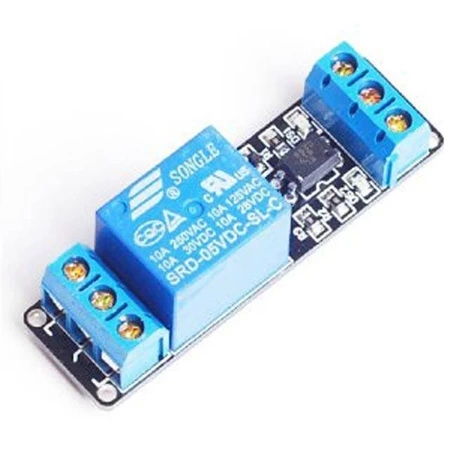 Moduł przekaźnika 1-kanał - R1 - 5V - 10A/250V - z optoizolacją - do Arduino