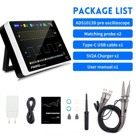 Oscyloskop dwukanałowy 100MHz tablet, FNIRSI 1013D
