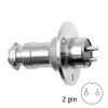 Gniazdo + wtyk na panel, uszczelka, seria C02 / 2 pin