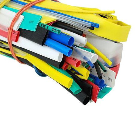 Zestaw koszulek termokurczliwych 33x1m. Mix kolorów i rozmiarów