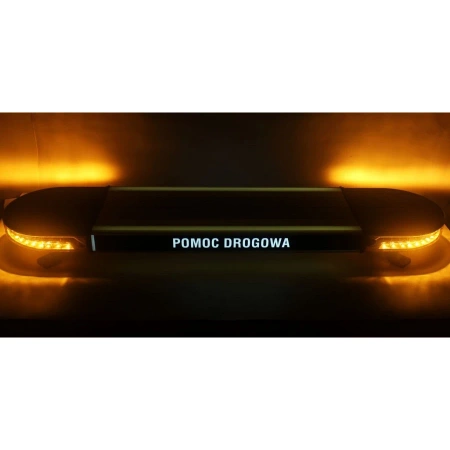 Belka ostrzegawcza LED na dach pojazdu, 127 cm, 60W, 48 LED, światło pomarańczowe, śruby, BLK0035