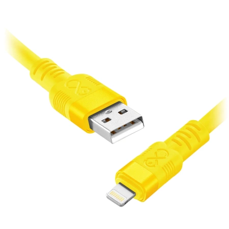 Kabel USB-C - Lightning, 29 W, 0,9 m, neonowy, eXc