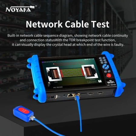 Tester kamer IP i CCTV 4K PoE TDR ekran dotykowy Wi-Fi Noyafa NF-IPC722ATCHS