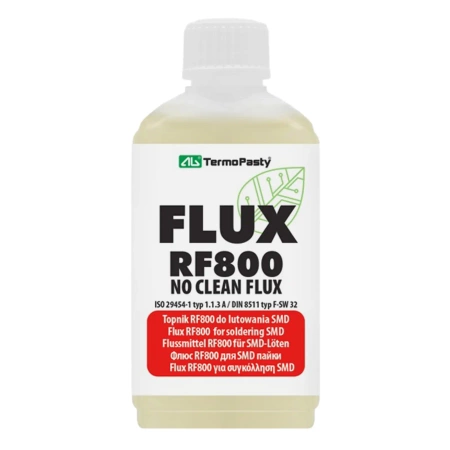 Topnik do lutowania RF800 - butelka z pędzelkiem 50ml - AGTermoPasty AGT-248