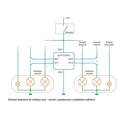 Softstart do żarówek samochodowych - KIT AVT 1599