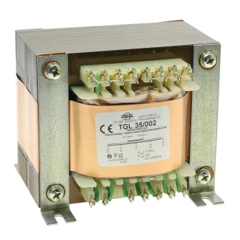 Transformator głośnikowy TGL 35/002, 35 W, 1,73 kom / 8 om, push-pull, ultraliniowy, 35 Hz - 20 kHz, Indel