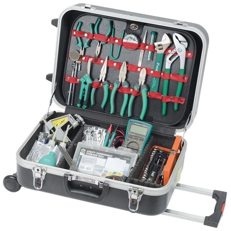 Profesjonalny zestaw narzędzi z walizką na kółkach, PK-15308BM Proskit